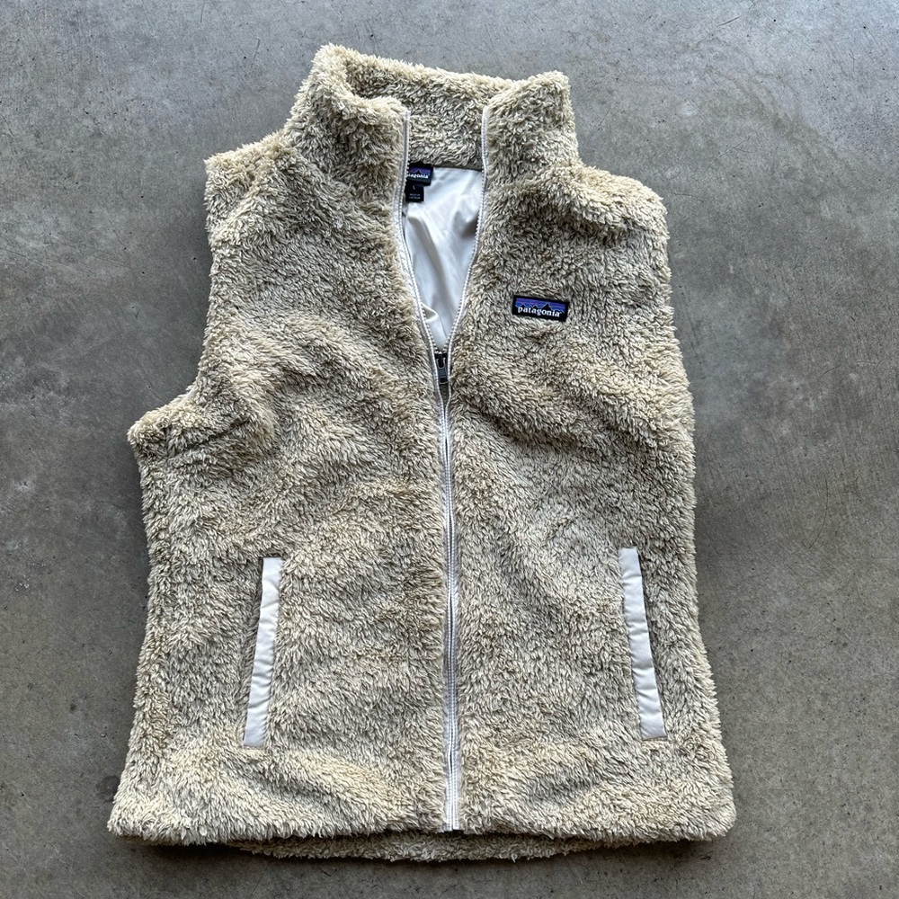 Patagonia Cream Fleece Vest
